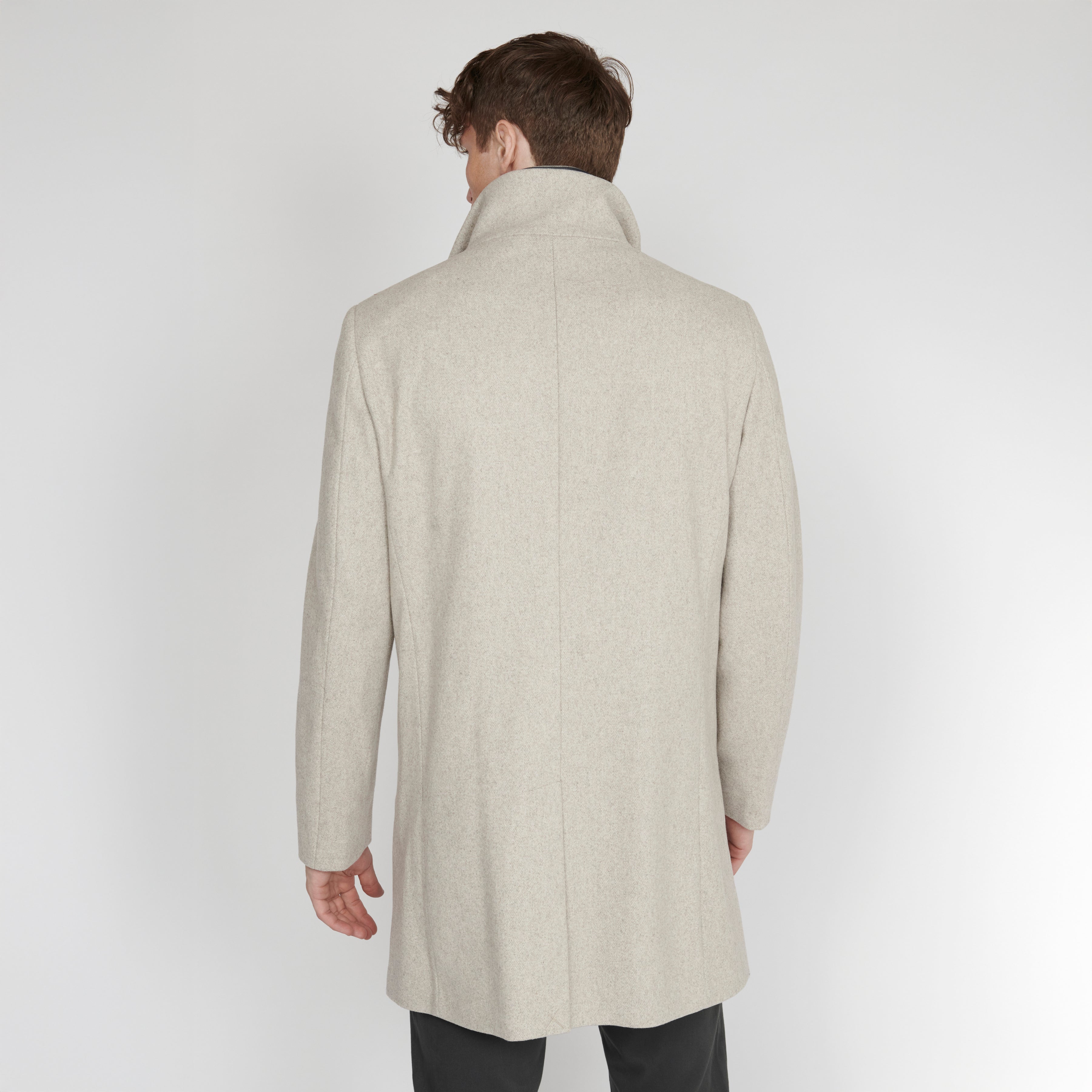 Matinique Harvey Wool Overcoat Taupe
