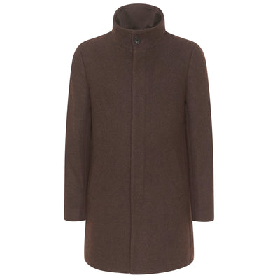 Matinique Harvey Wool Overcoat Espresso