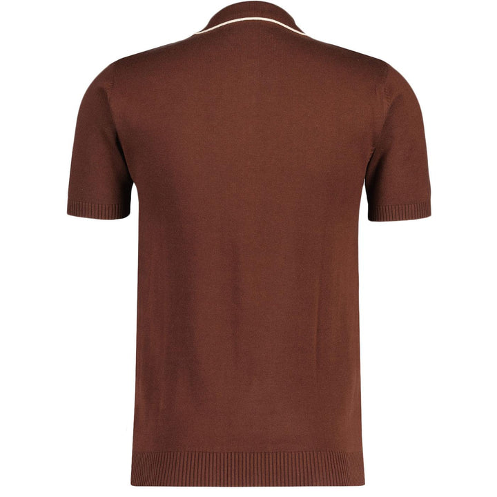 Madcap Cagney Knit Polo Shirt Brown