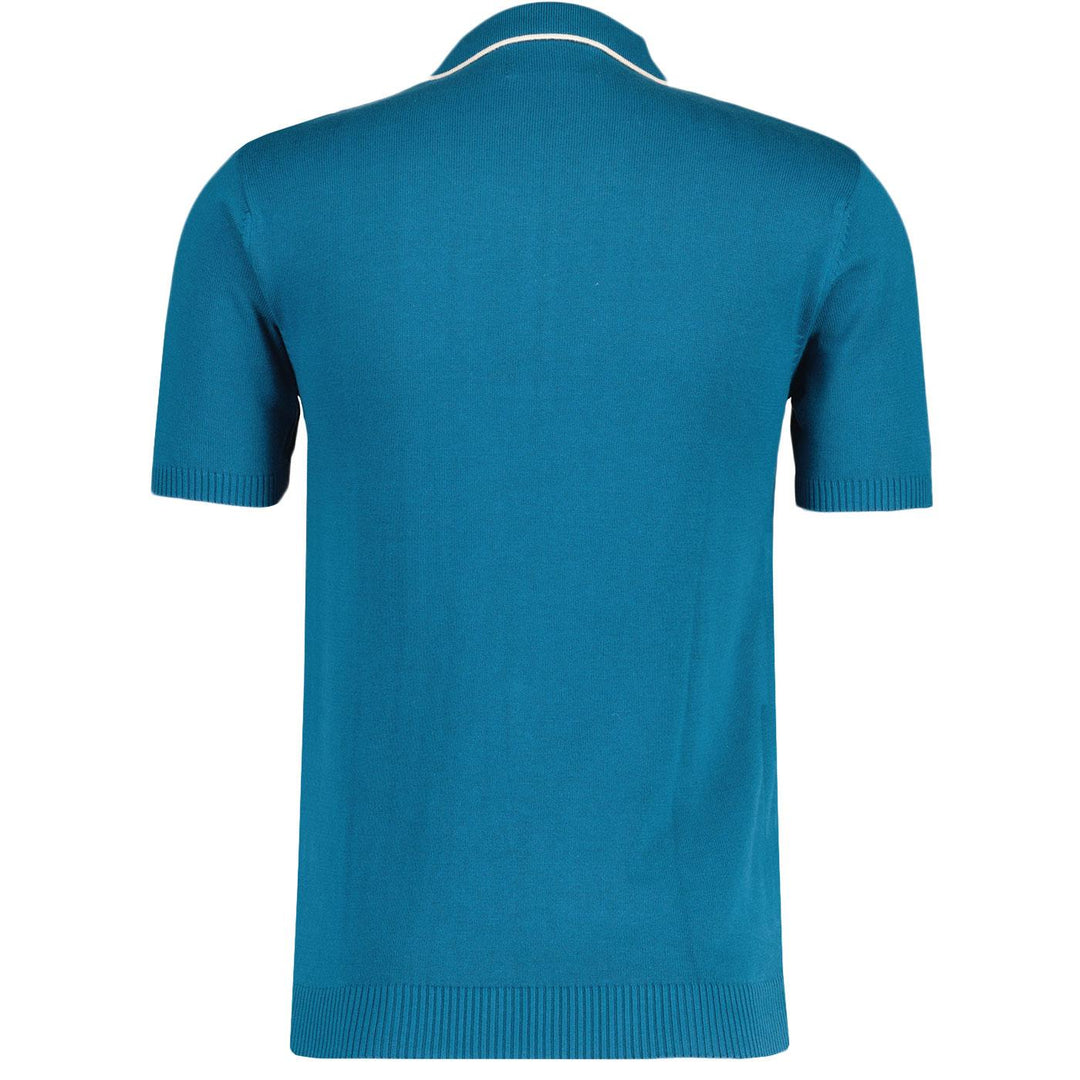 Madcap Cagney Knit Polo Shirt Teal