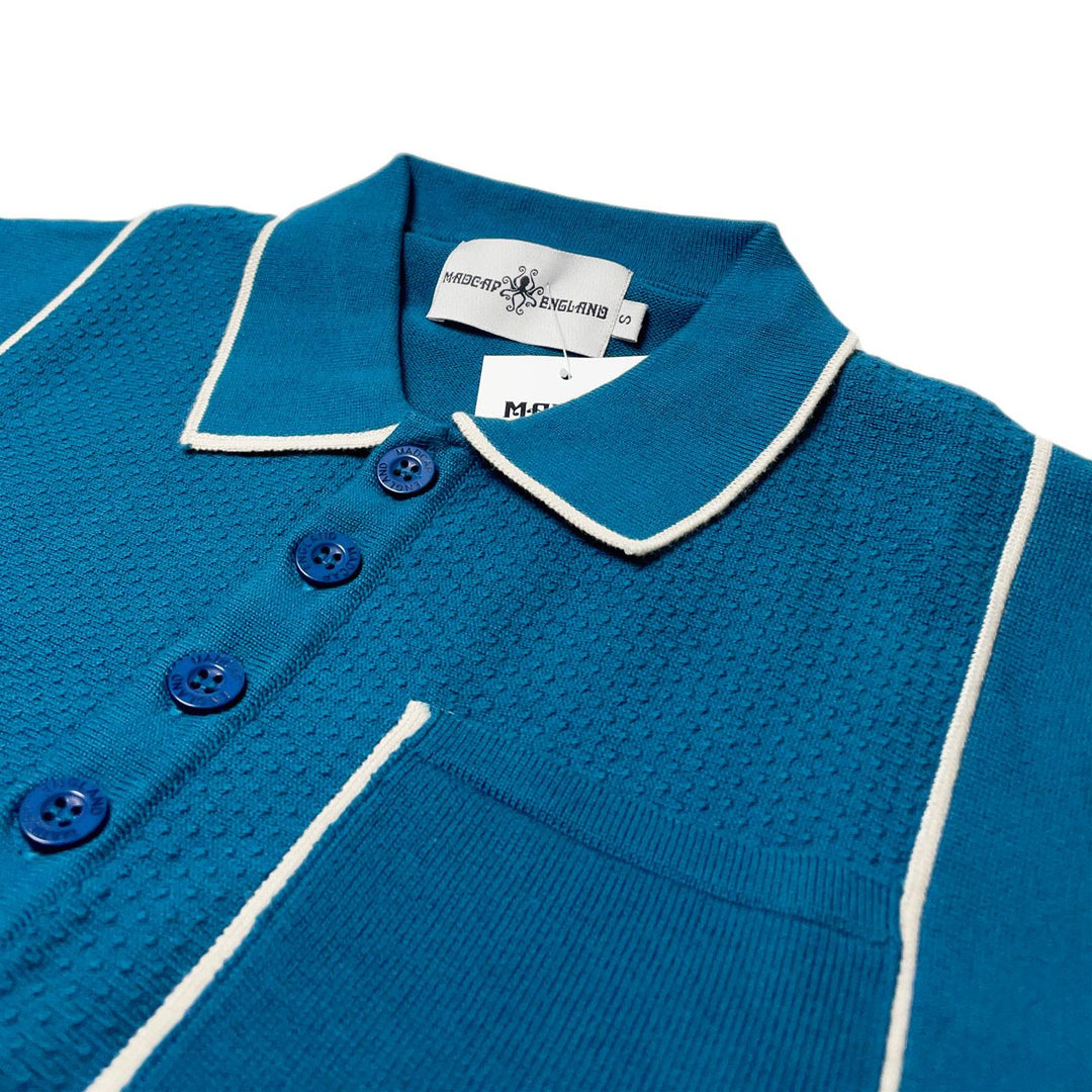 Madcap Cagney Knit Polo Shirt Teal