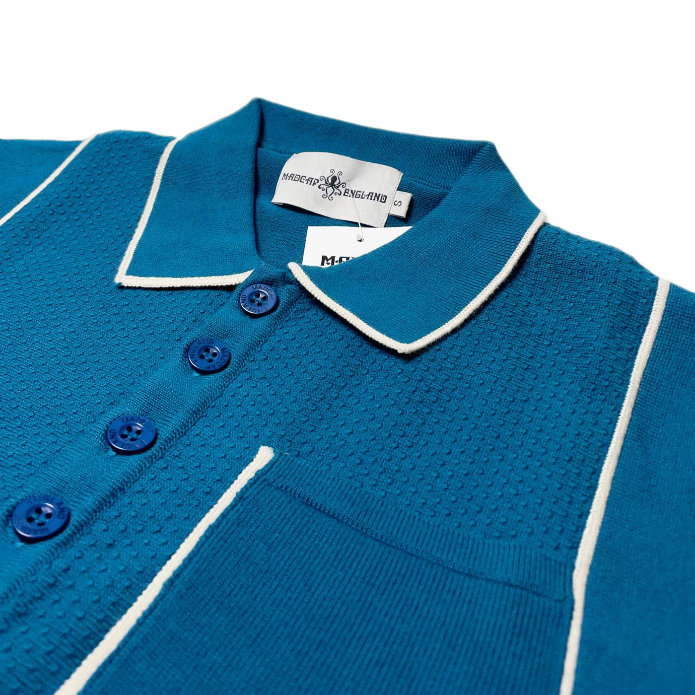 Madcap Cagney Knit Polo Shirt Teal