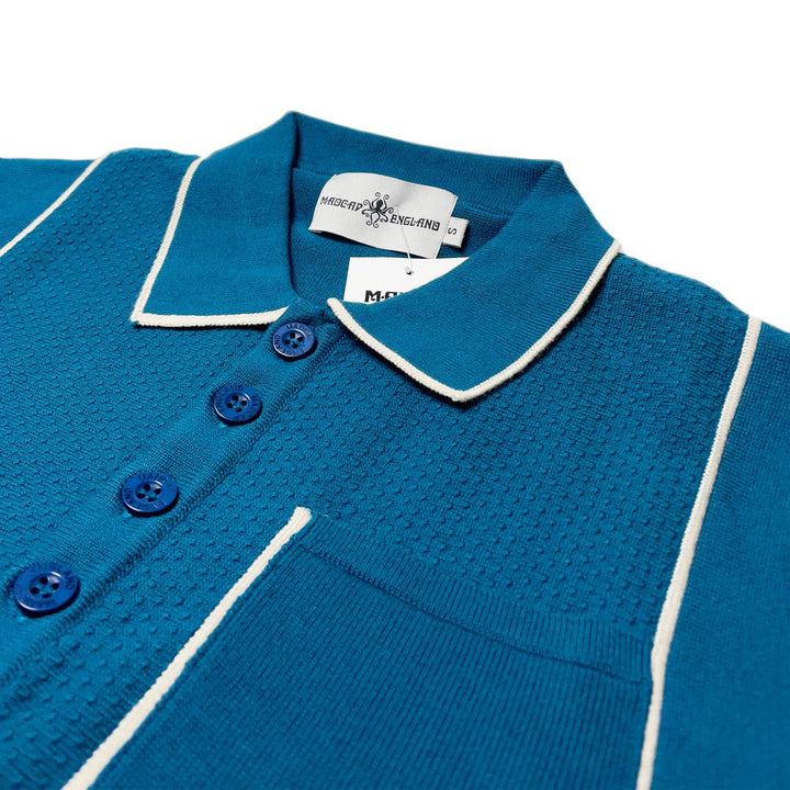 Madcap Cagney Knit Polo Shirt Teal