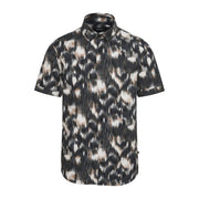 Matinique Motion Blur Print Shirt Black