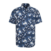 Matinique Motion Blur Print Shirt Navy