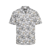 Matinique Floral Print Shirt White/Black