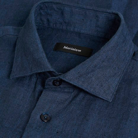 Matinique Linen Shirt Navy