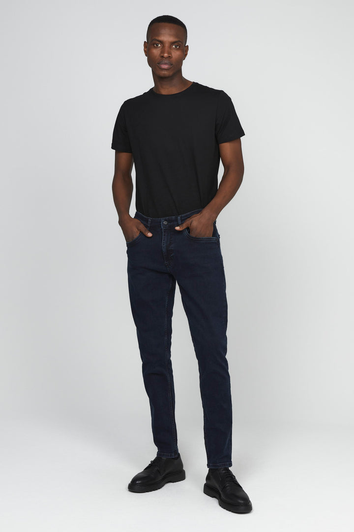 Matinique Tapered Fit Jeans Dark Blue