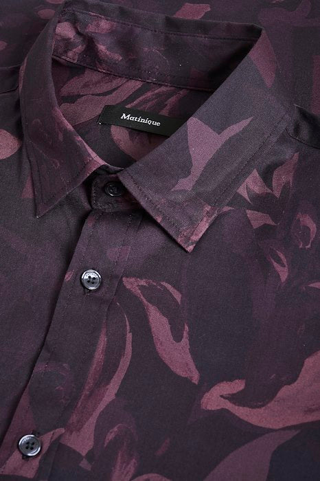 Matinique Bold Pattern Shirt Purple