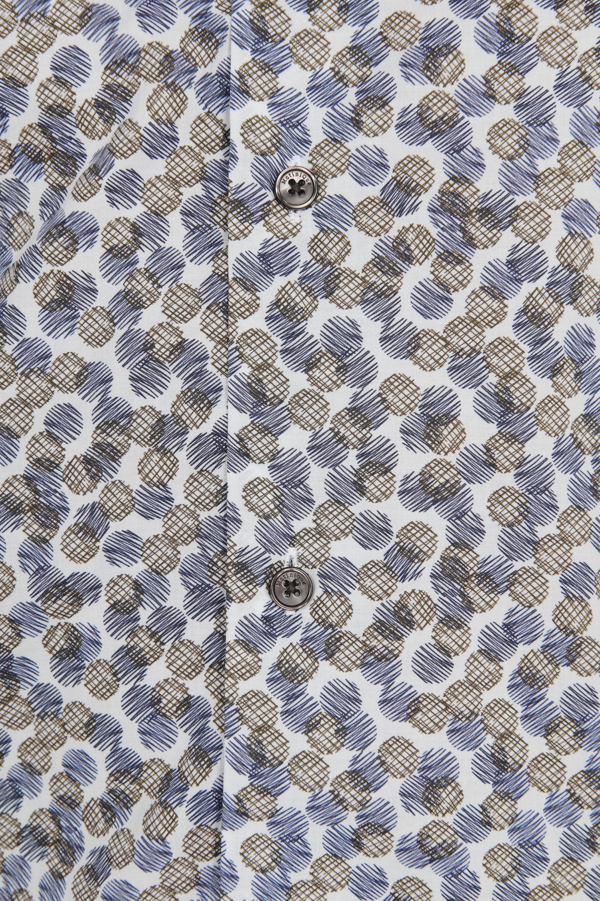 Matinique Retro Pattern Shirt Sky