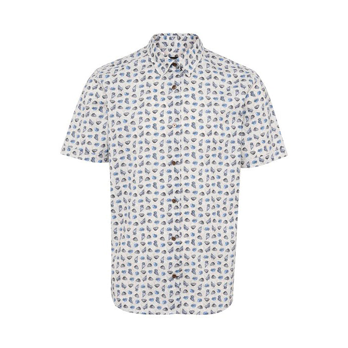 Matinique Shell Print Shirt Grey