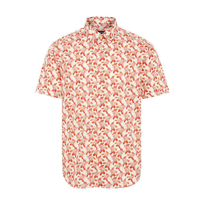 Matinique Floral Print Shirt Coral
