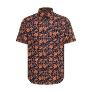 Matinique Floral Print Shirt Navy