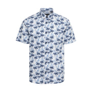 Matinique Palm Print Shirt White