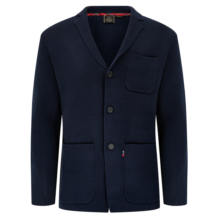 Merc London Bende Knitted Blazer Navy