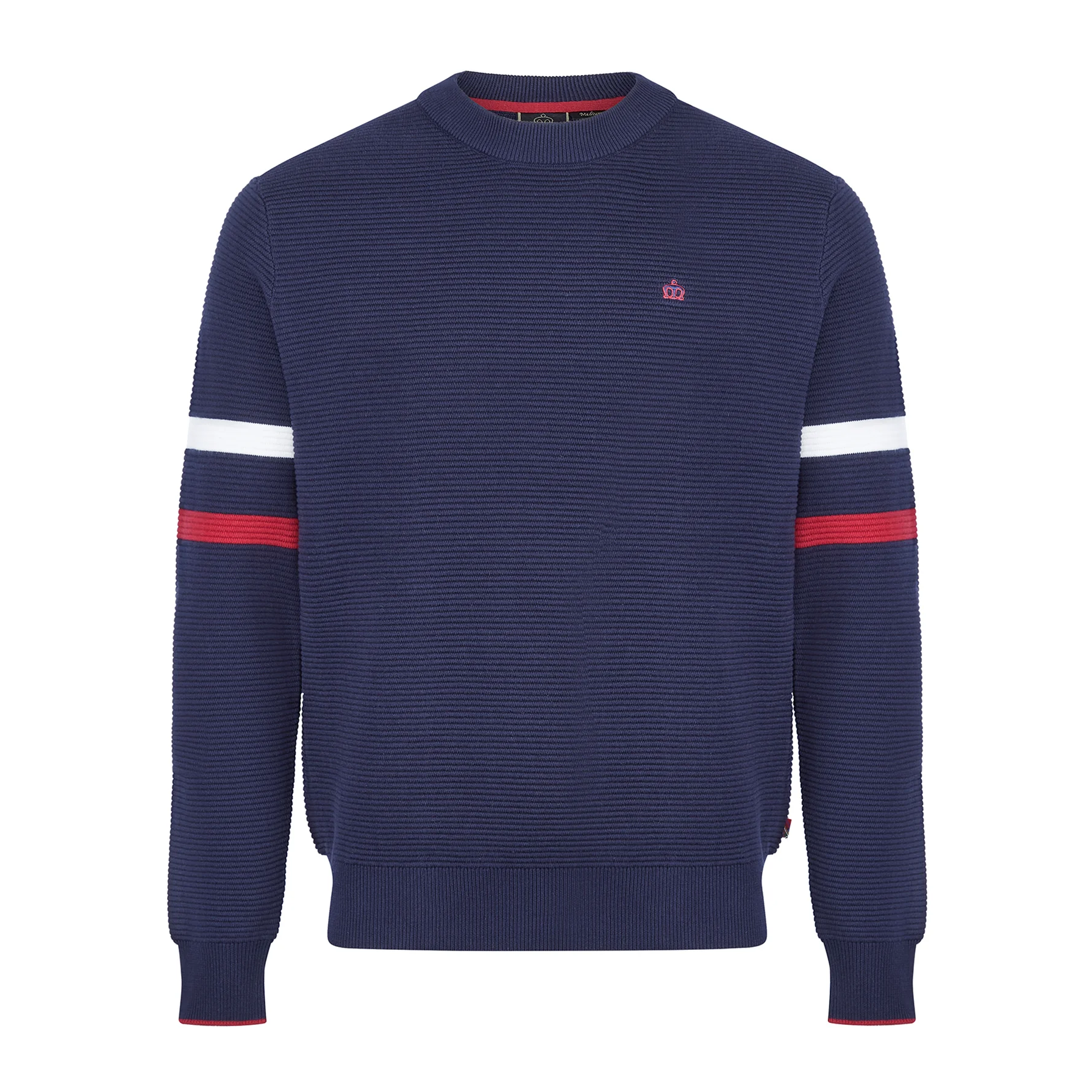 Merc London Medway Knitted Jumper Blue