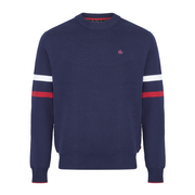 Merc London Medway Knitted Jumper Blue