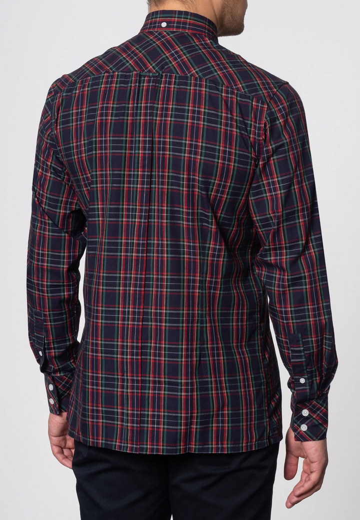 Merc London Neddy Check Shirt Navy