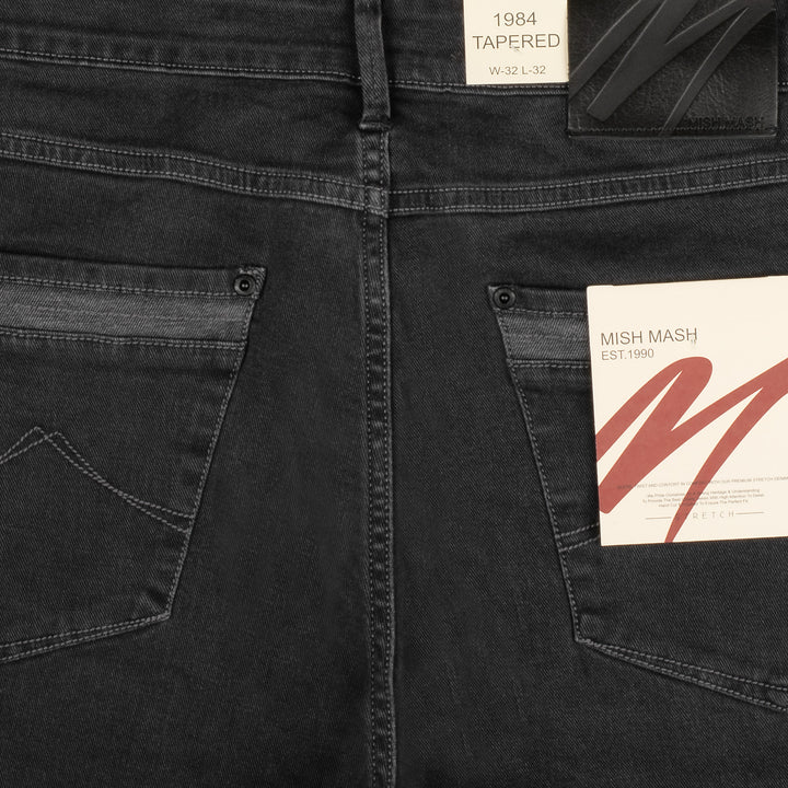 Mish Mash Hawker Tapered Jeans Washed Black