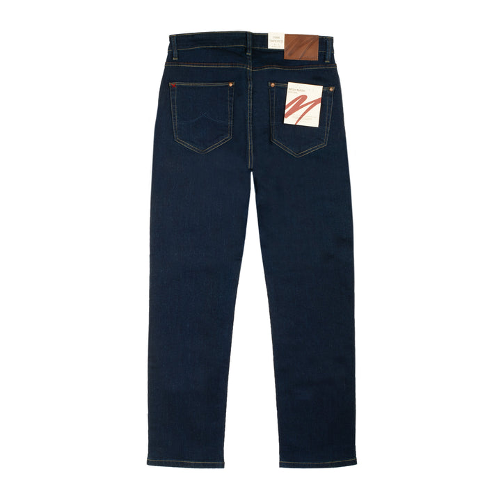 Mish Mash Raw Tapered Jeans Dark Blue