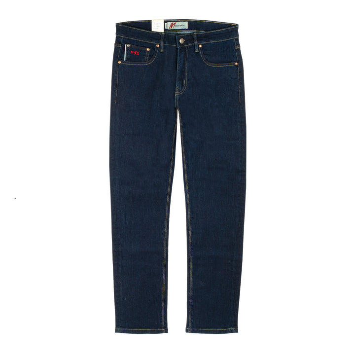 Mish Mash Raw Tapered Jeans Dark Blue