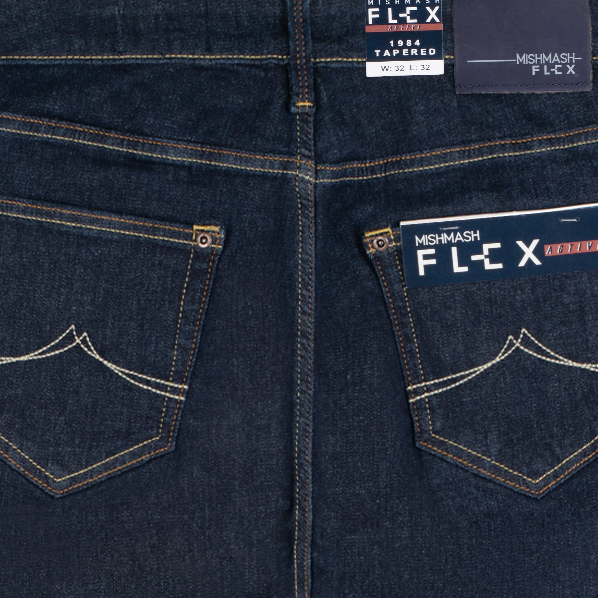 Mish Mash Flex Tapered Jeans Raw Denim