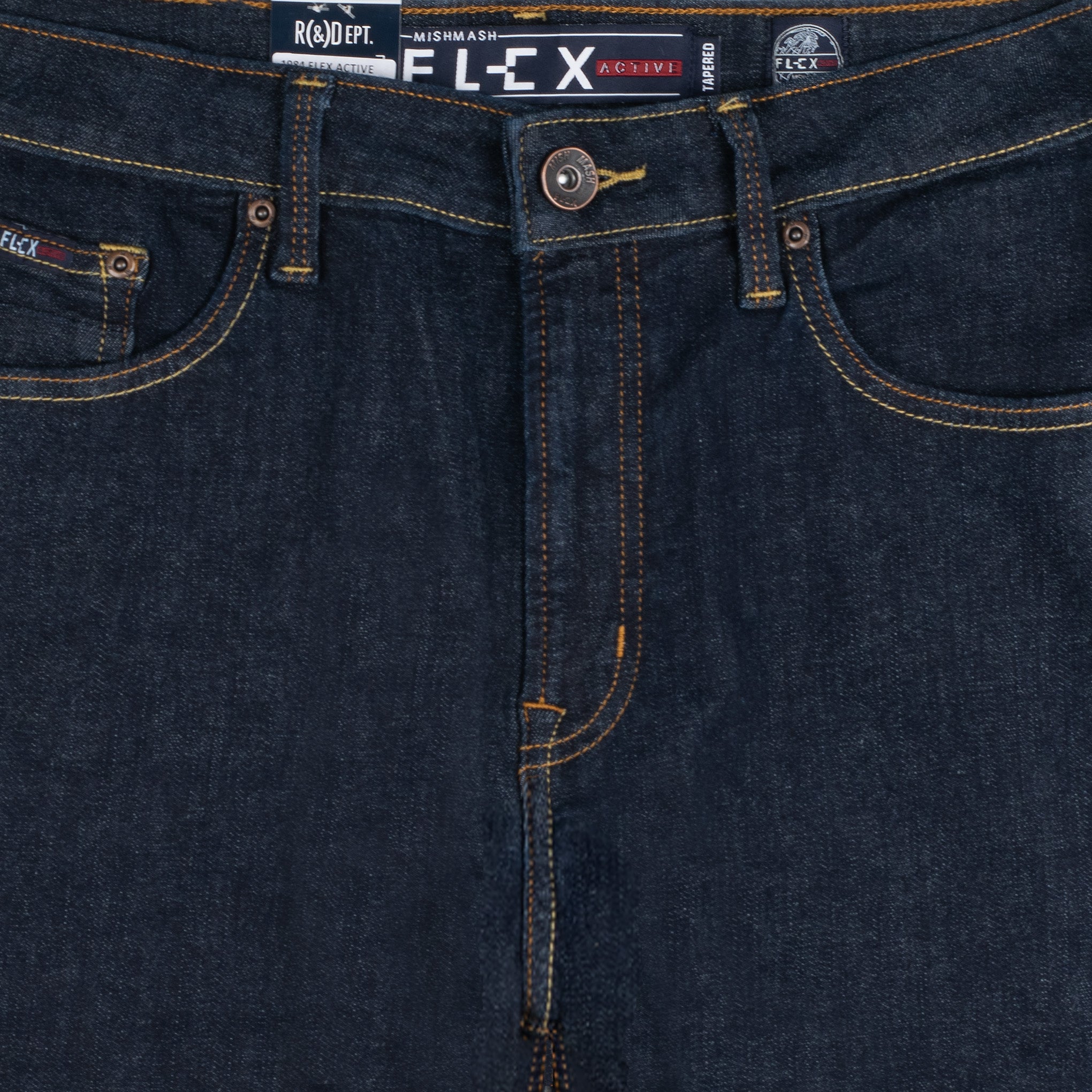 Mish Mash Flex Tapered Jeans Raw Denim