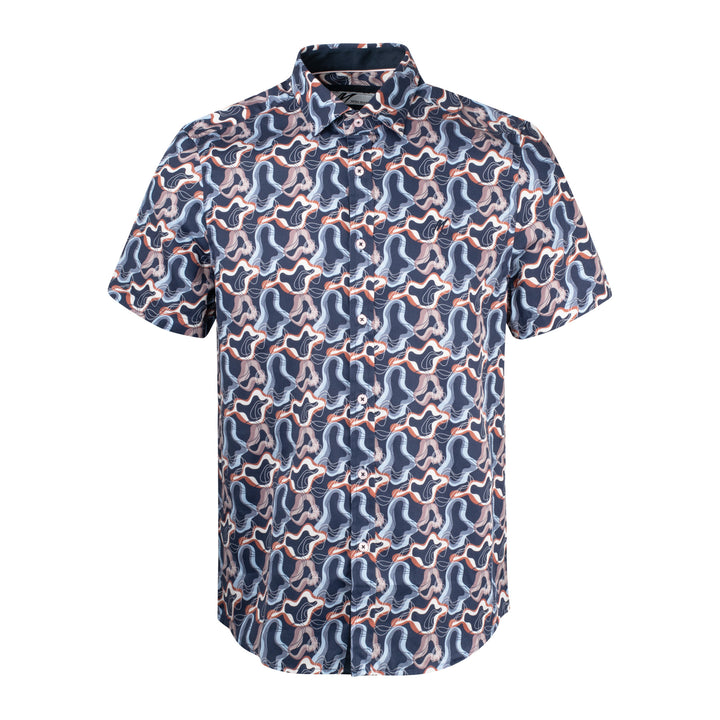 Mish Mash Marine Pattern Shirt Navy