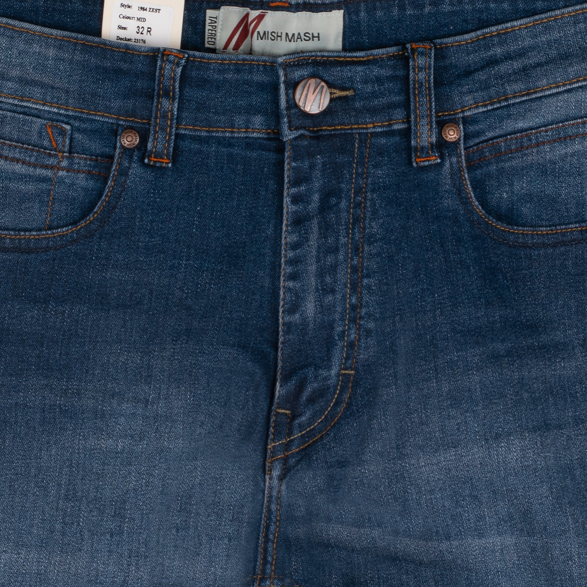 Mish Mash Zest Tapered Jeans Mid Blue
