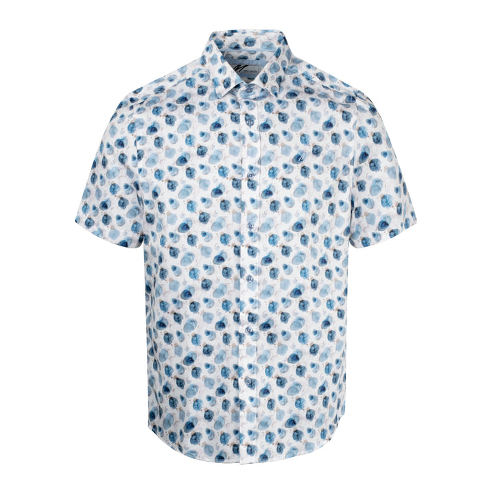 Mish Mash Ocean Pattern Shirt White