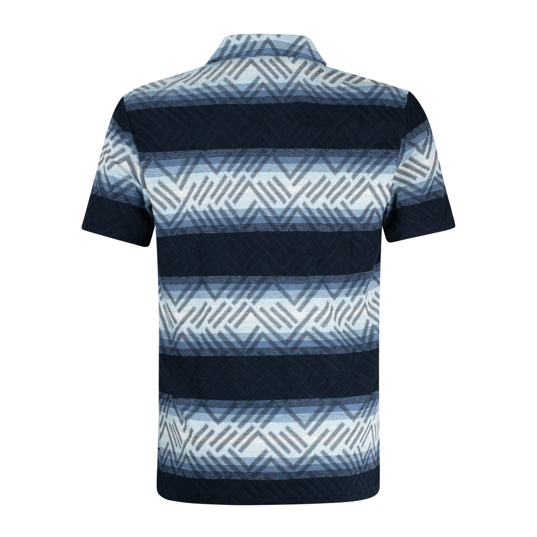 Mish Mash Breaker Polo Shirt Blue