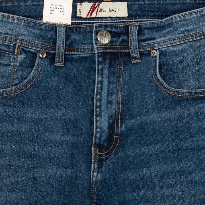 Mish Mash Sentinal Tapered Jeans Blue