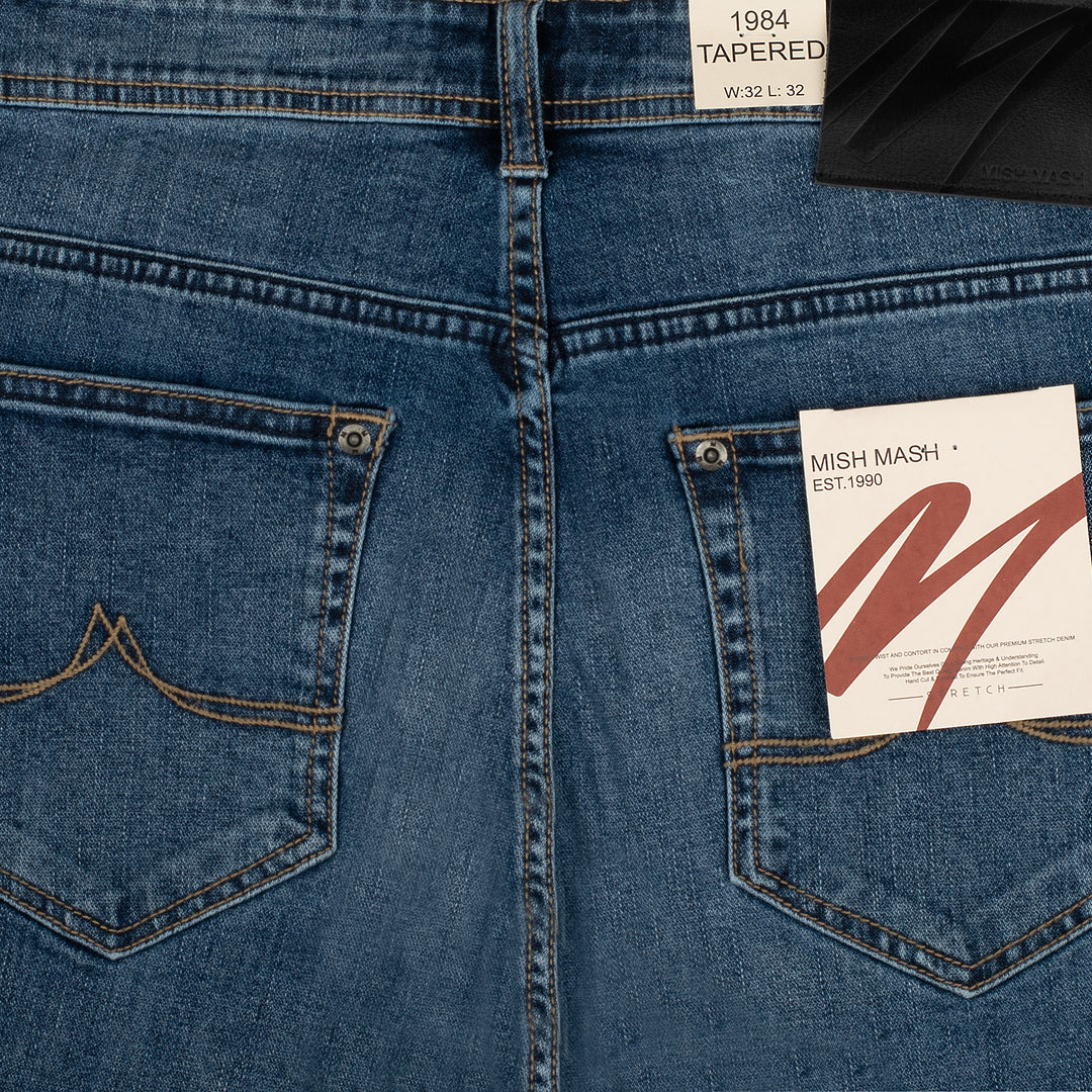 Mish Mash Sentinal Tapered Jeans Blue