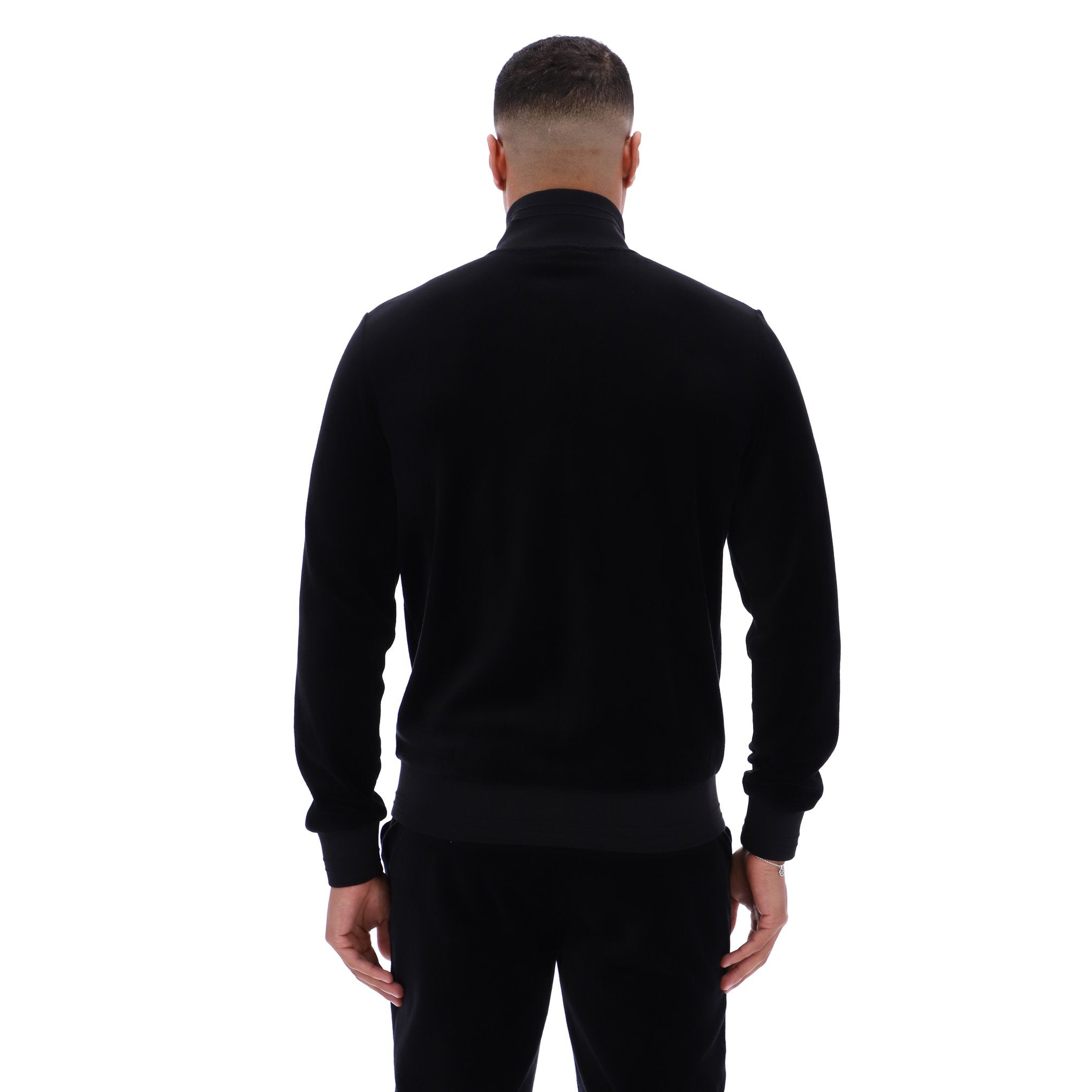 Fila Vintage Nero Velour Track Top Black