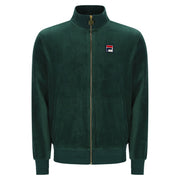 Fila Vintage Nero Velour Track Top Green
