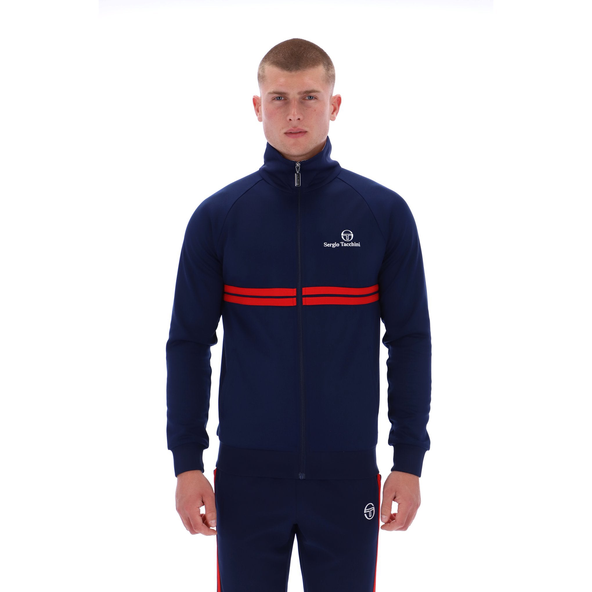Sergio Tacchini New Dallas Track Top Navy/Red
