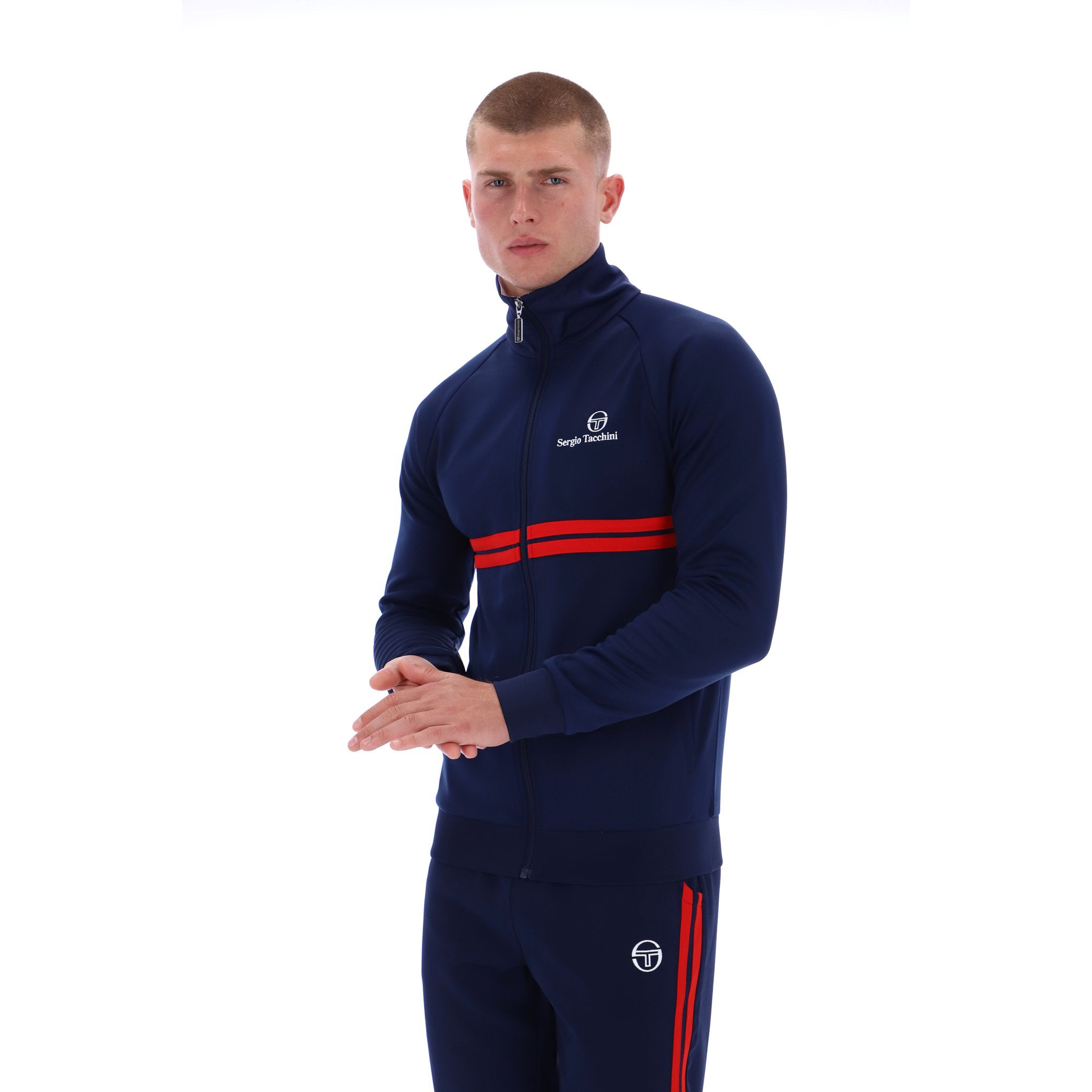 Sergio Tacchini New Dallas Track Top Navy/Red