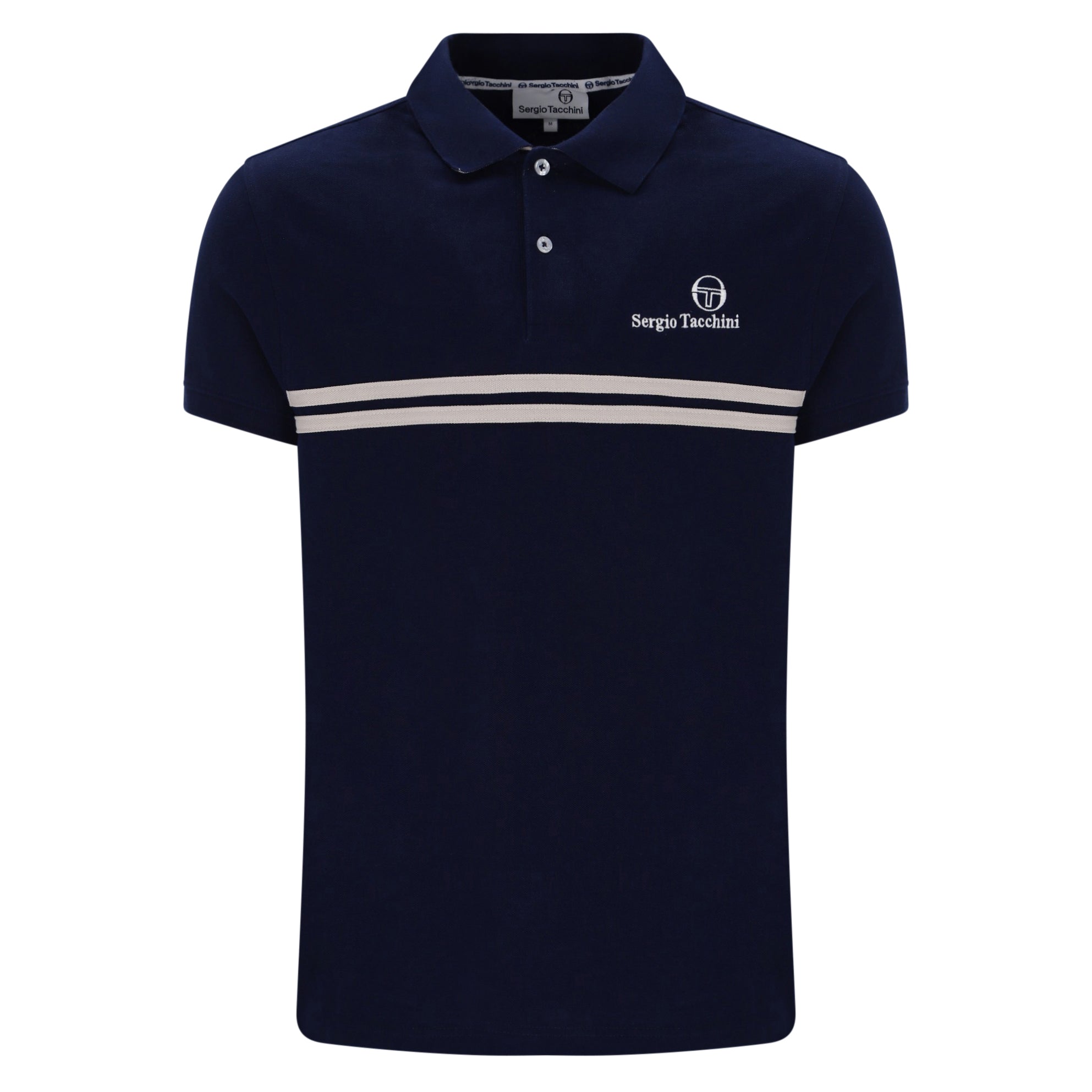 Sergio Tacchini Supermac Polo Shirt Navy/Beige