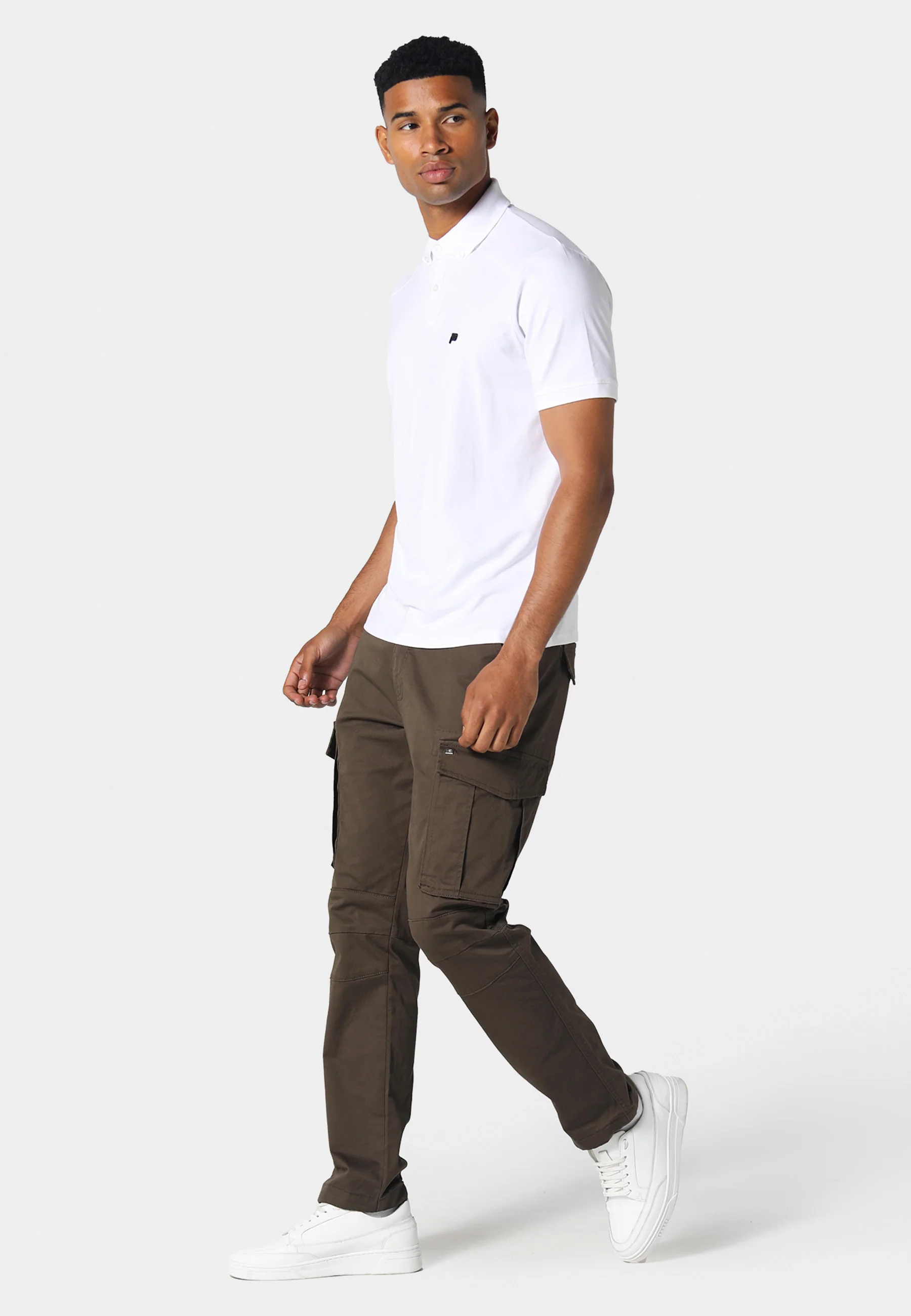 Police Newton Cargo Pants Khaki