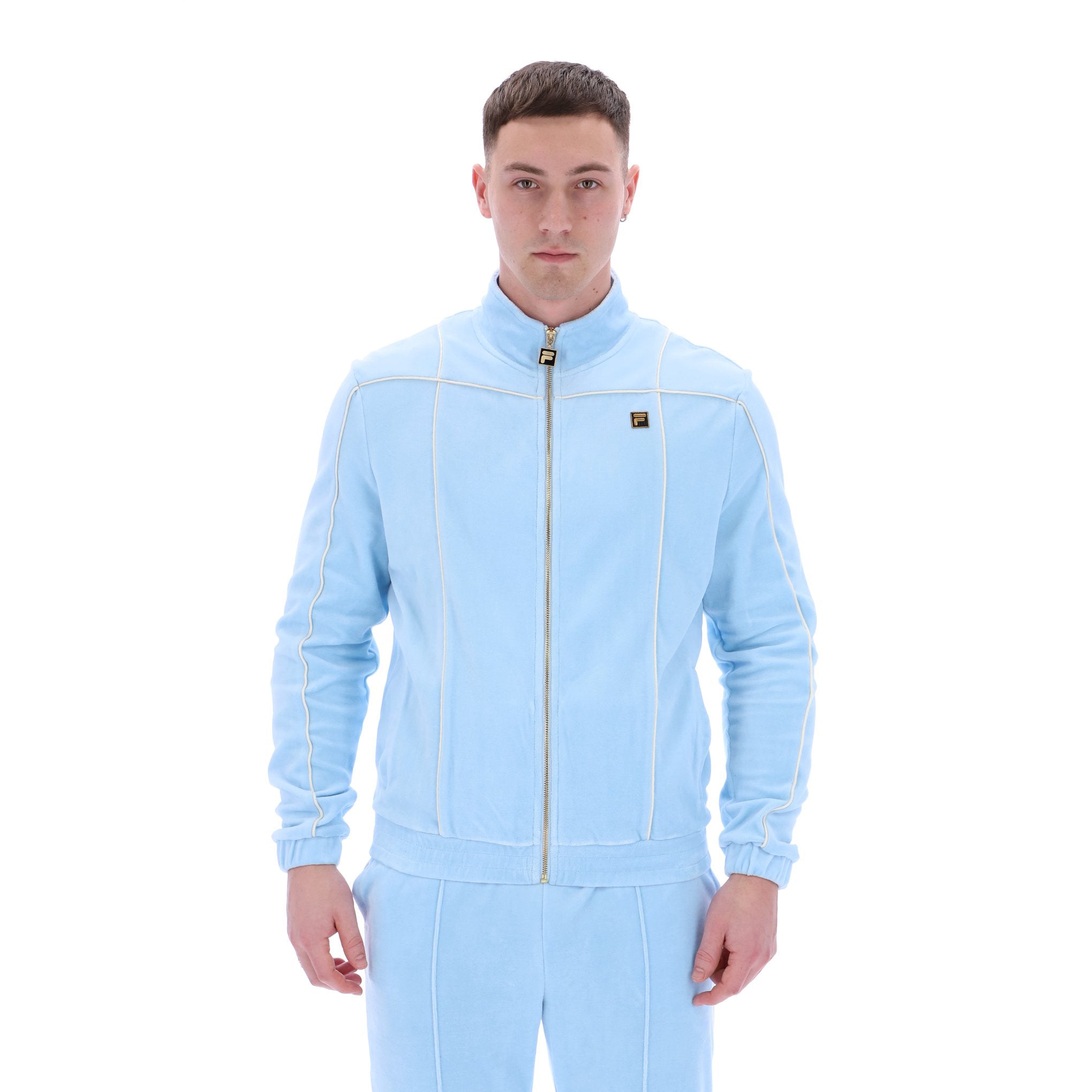 Fila Gold Nichols Velour Track Top Sky
