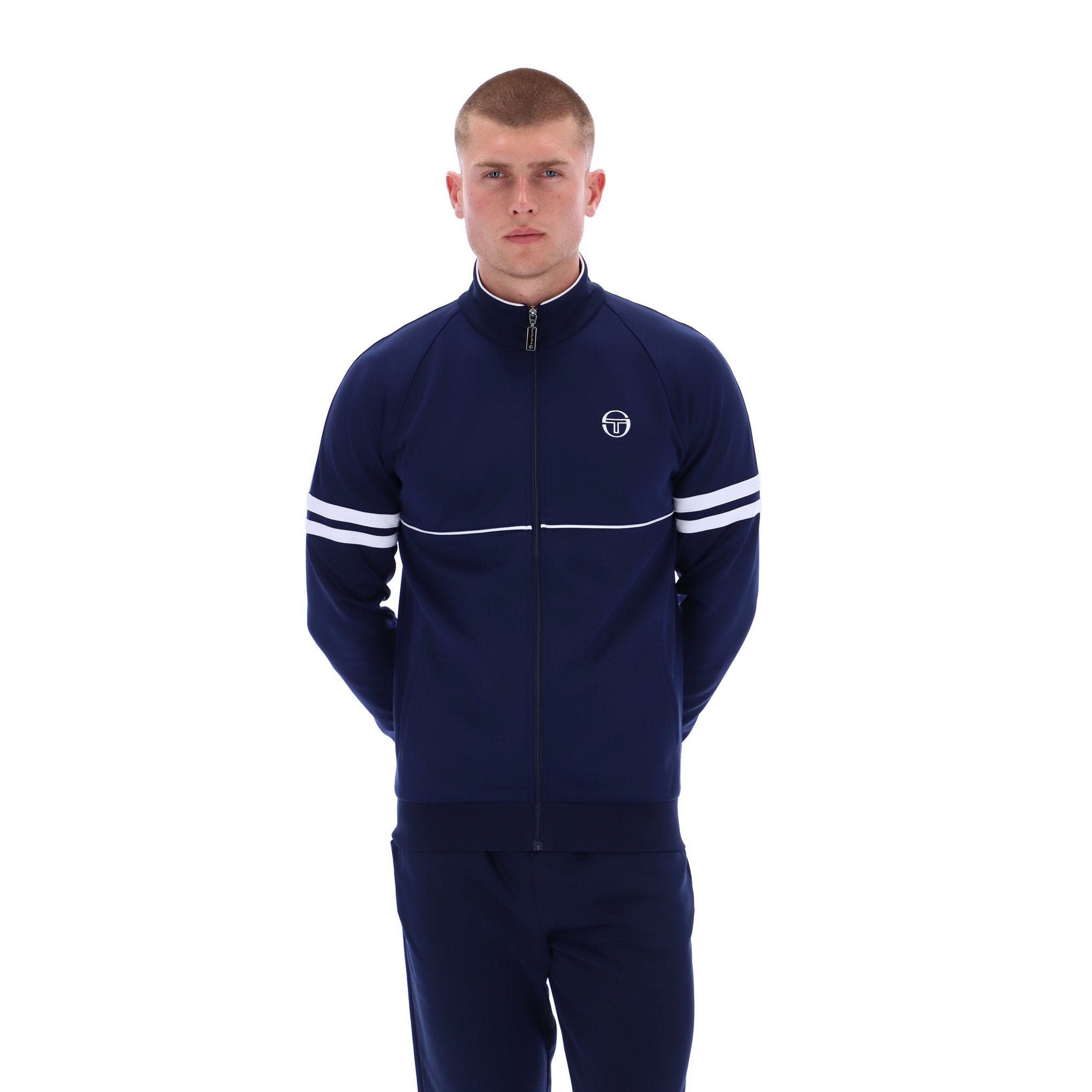 Sergio Tacchini Orion Track Top Navy/White