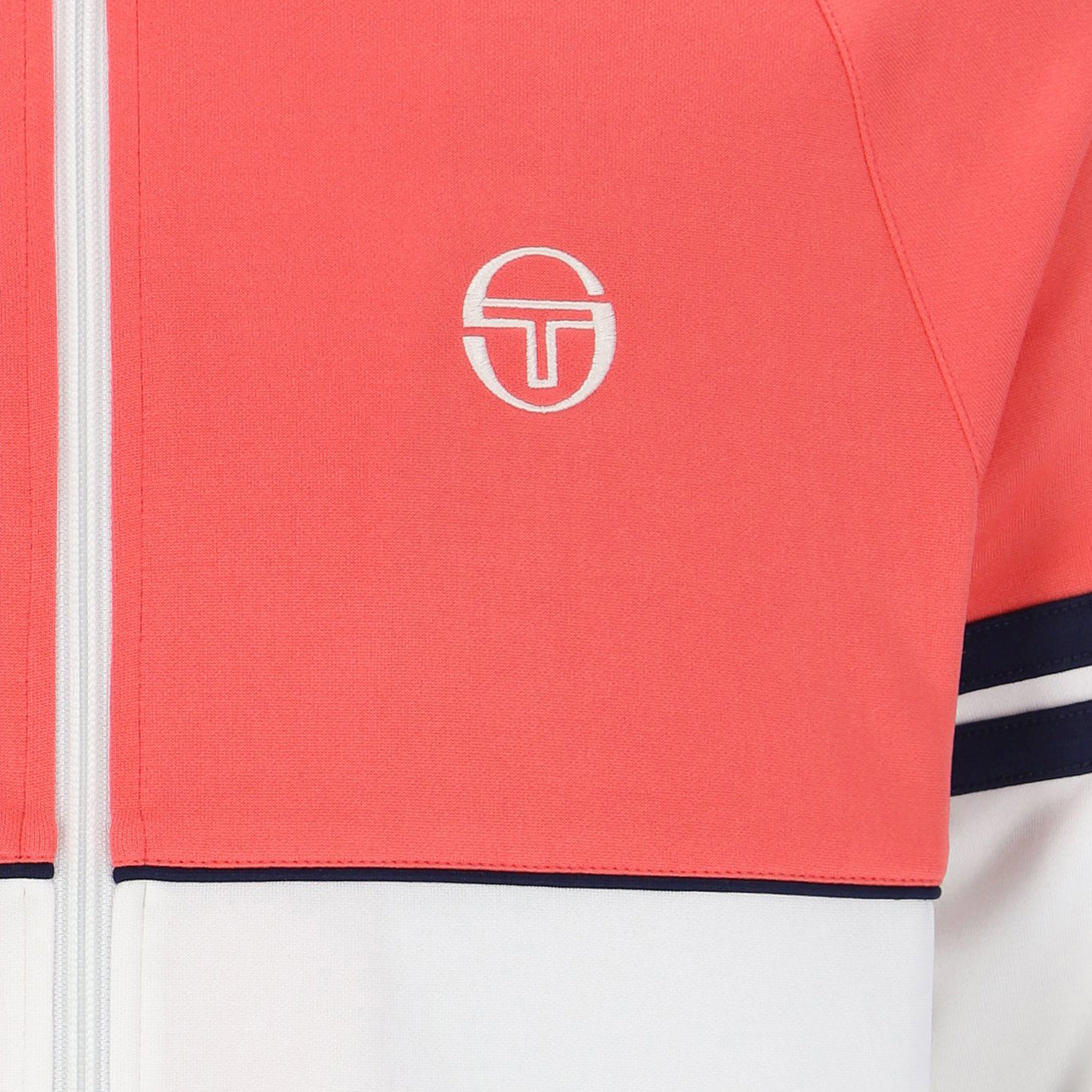 Sergio Tacchini Orion Track Top Pink/White