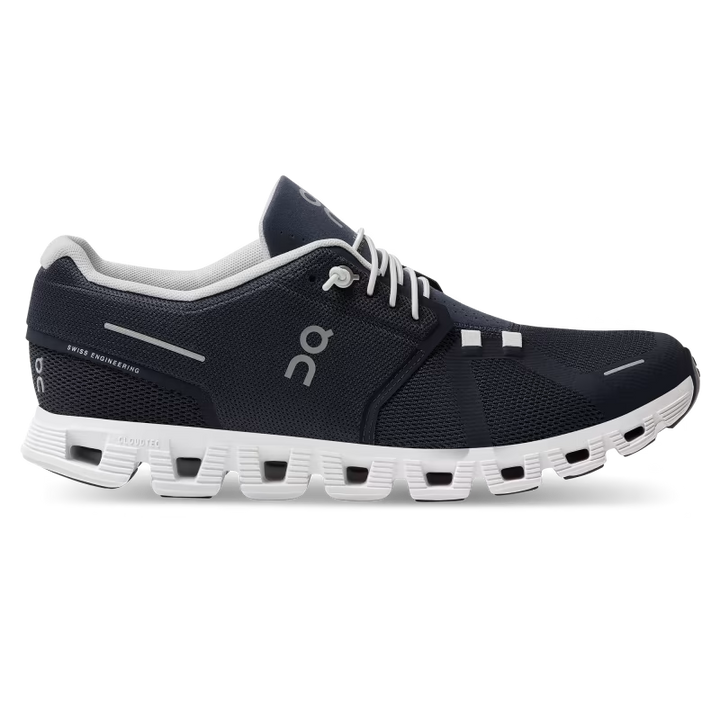 On Running Cloud 5 Trainers Midnight Navy/White - Urban Menswear