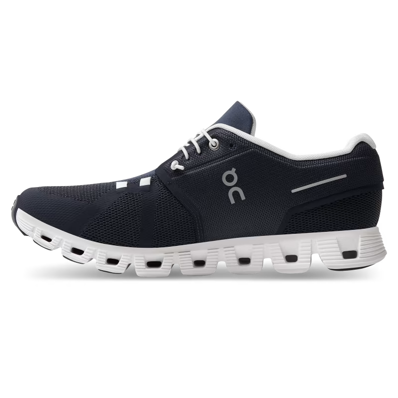 On Running Cloud 5 Trainers Midnight Navy/White - Urban Menswear