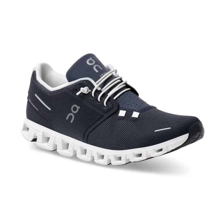 On Running Cloud 5 Trainers Midnight Navy/White - Urban Menswear