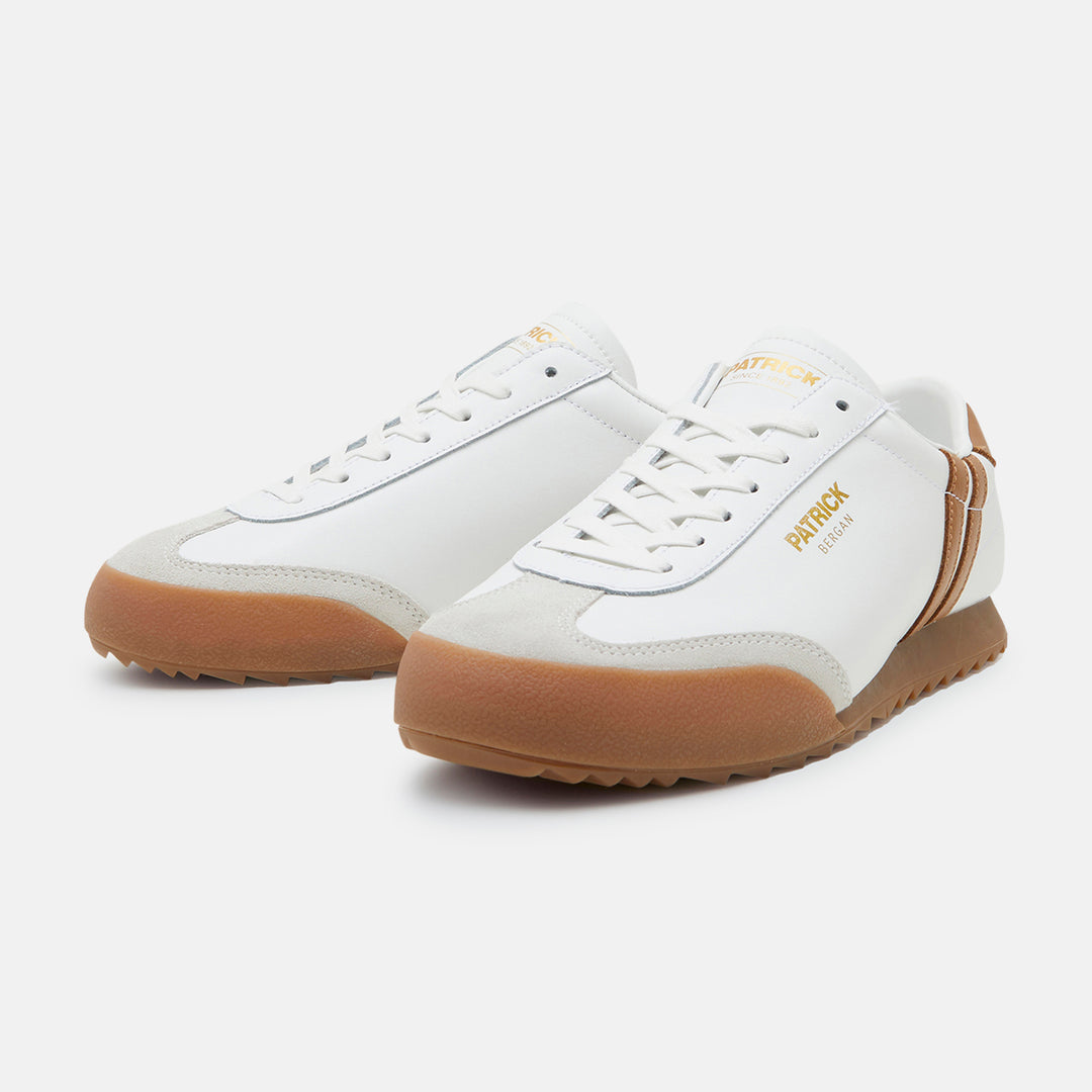 Patrick Bergan Trainers White/Tan