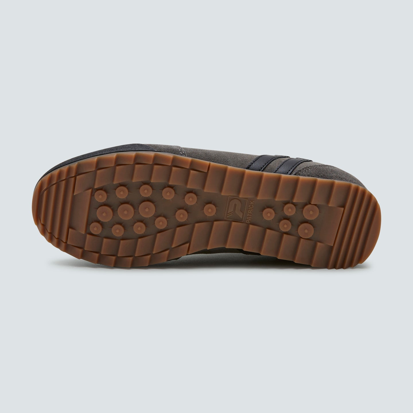 Patrick Rio Suede Trainers Grey/Black