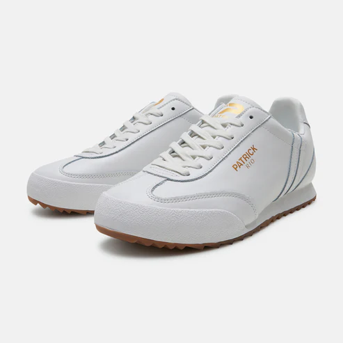 Patrick Rio Suede Trainers White