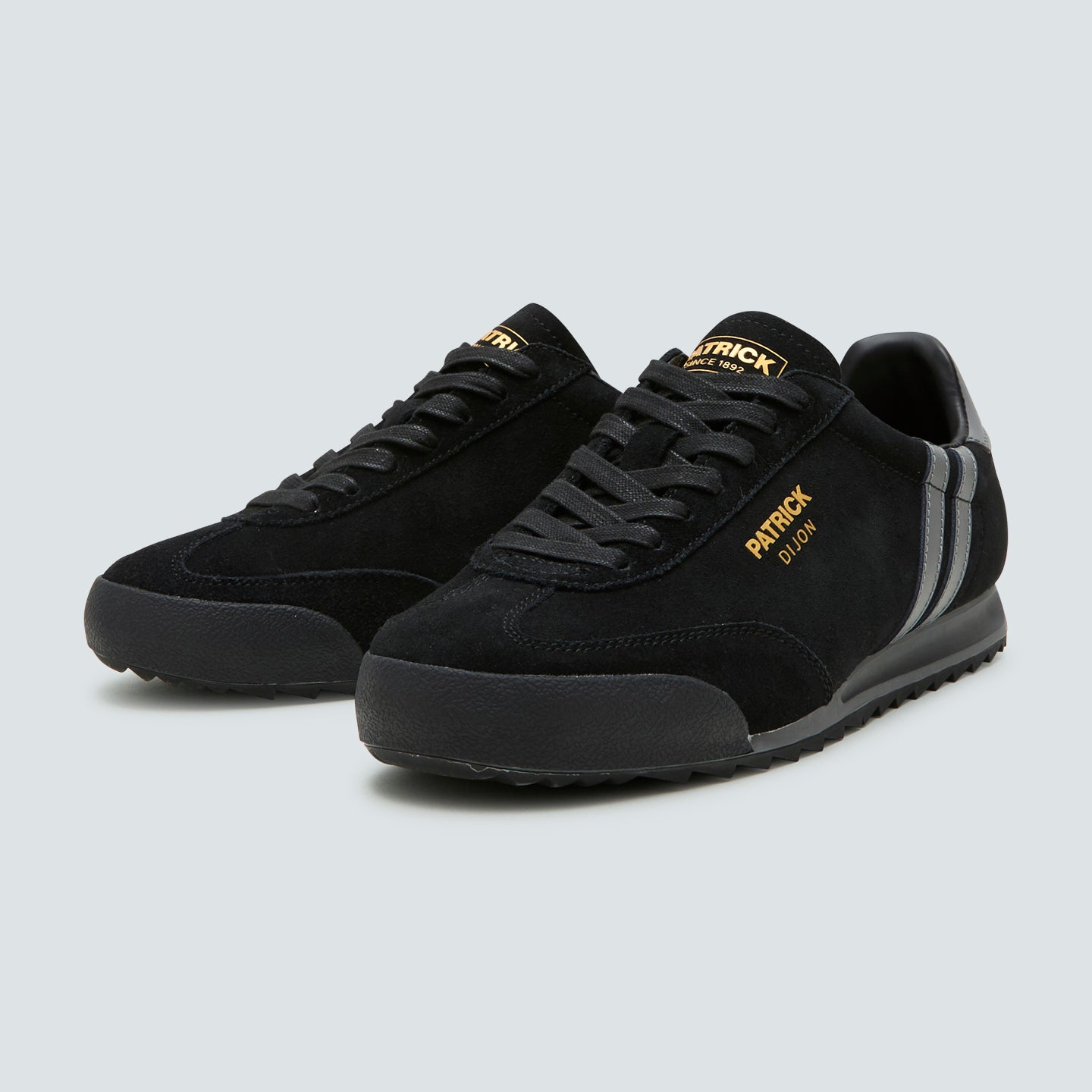 Patrick Dijon Trainers Black/Grey