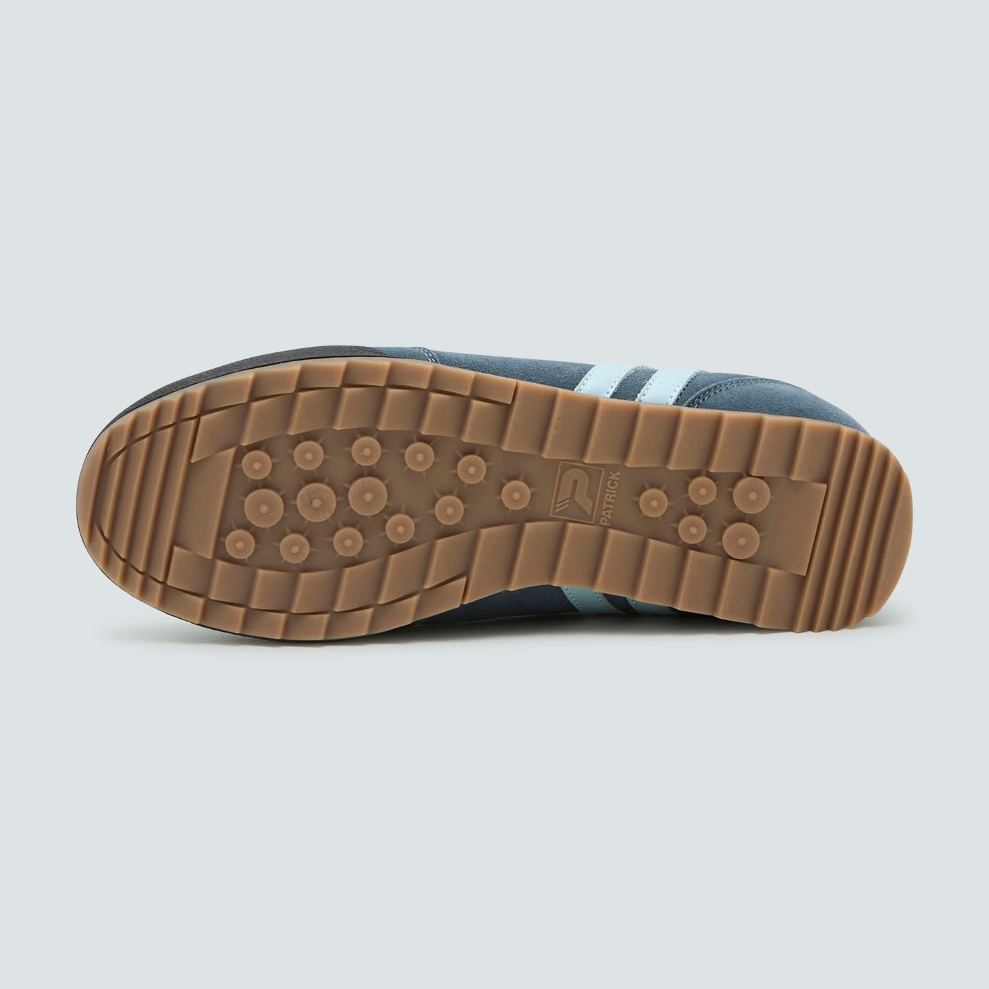 Patrick Rio Suede Trainers Steel Blue